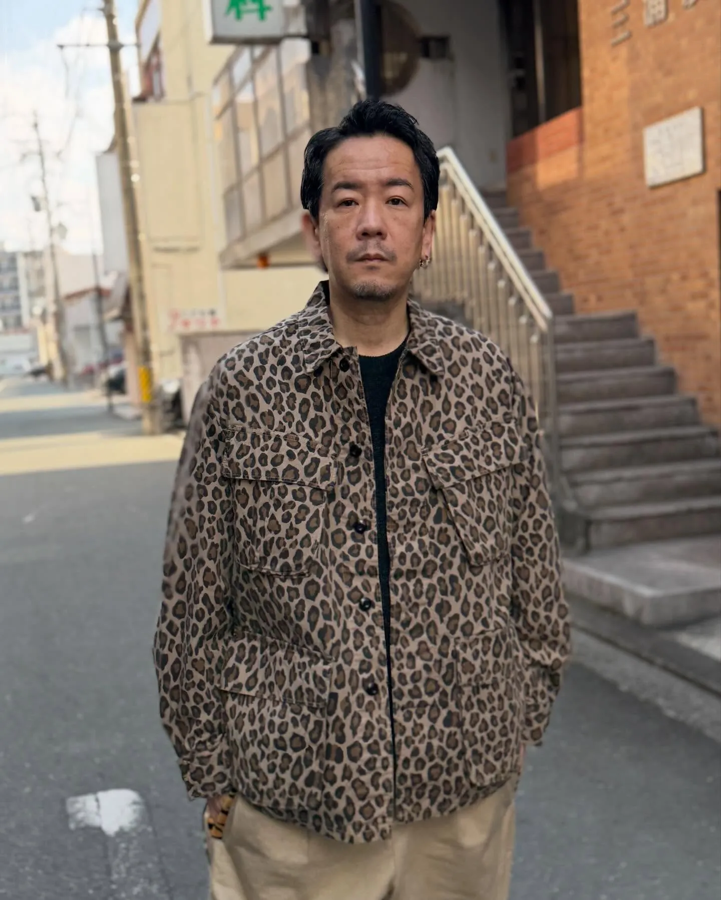WACKO MARIAのレオパード柄のファティーグジャケット...