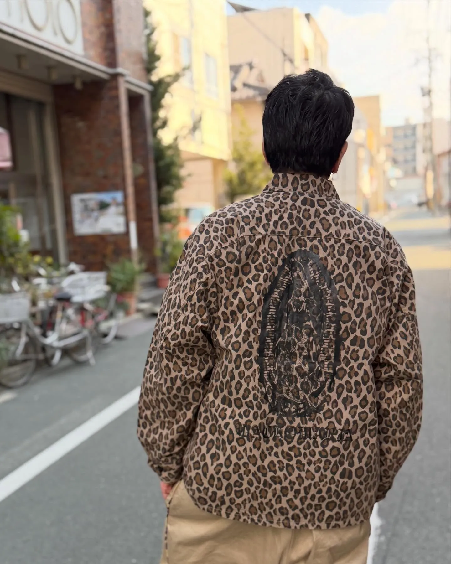 WACKO MARIAのレオパード柄のファティーグジャケット...