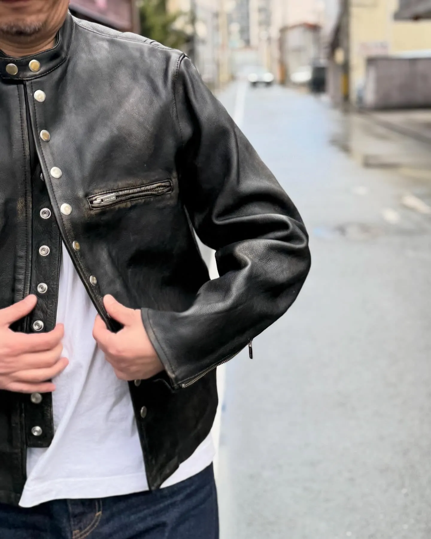 SEVEN BY SEVENの新作レザーブルゾン。