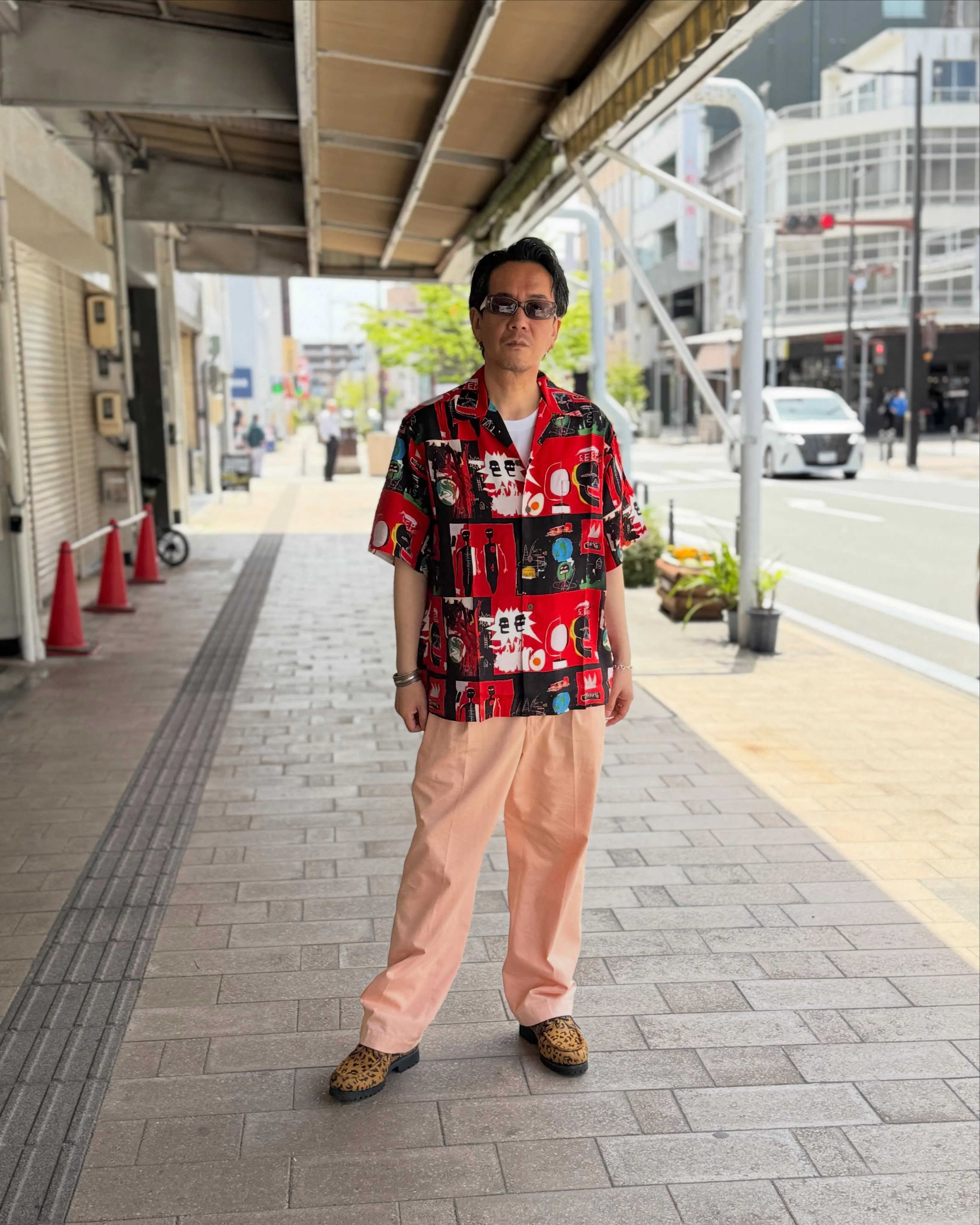 WACKO MARIA のバスキアアロハとカシミア混のコット...