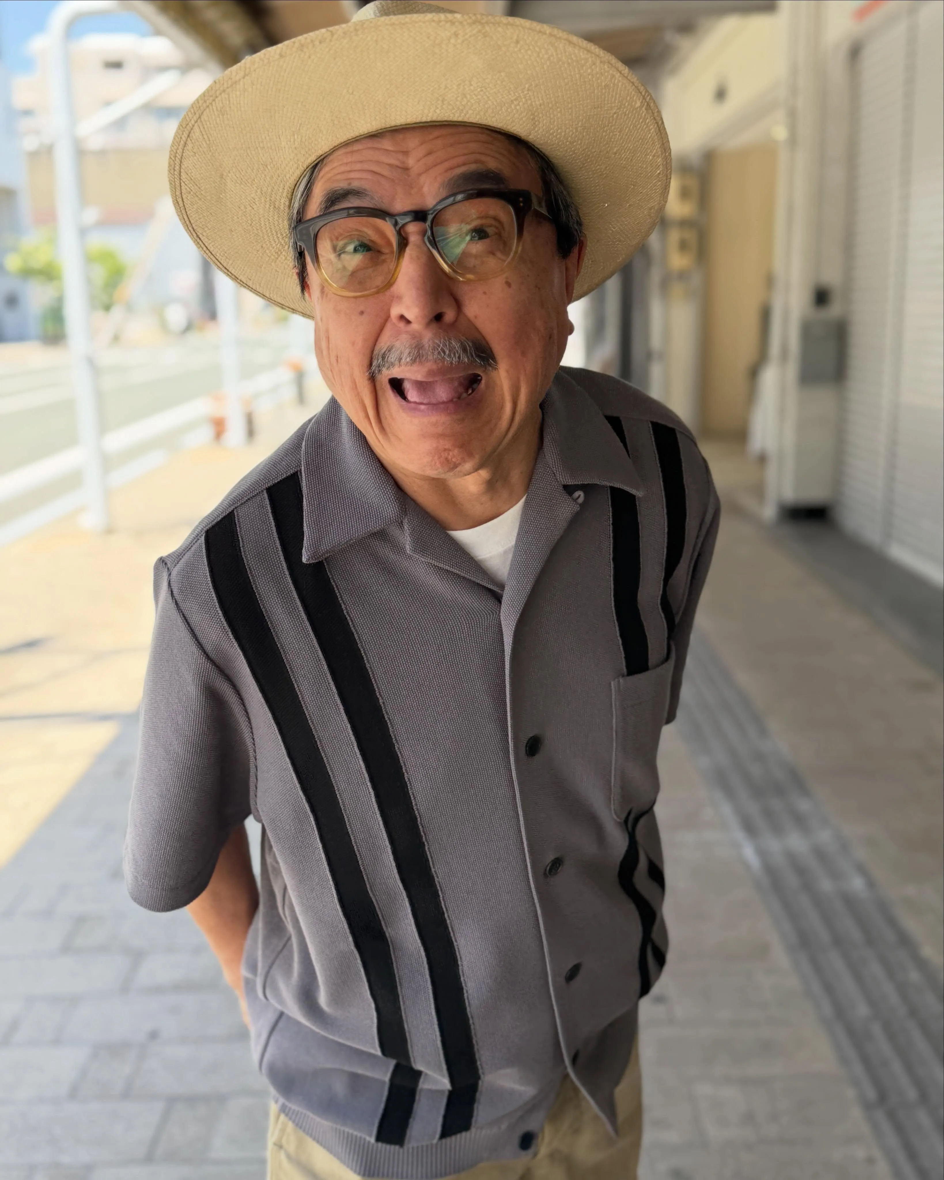 WACKO MARIA のニットシャツ。